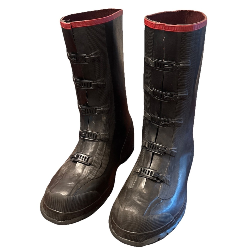 Vintage Ranger Honeywell 8081‎ Rubber Work Boots Mens Size 12 Waterproof Buckle